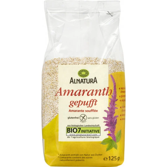 Alnatura Bio Amaranth Gepufft 125G 3 Alnatura Bio Amaranth Gepufft 125G