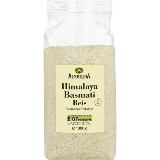 Alnatura Bio Himalaya Basmati Reis 1KG 3 Alnatura Bio Himalaya Basmati Reis 1KG
