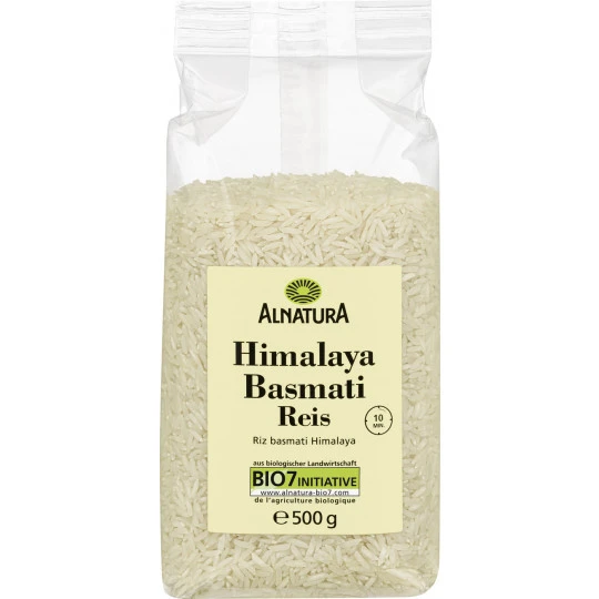 Alnatura Bio Himalaya Basmati Reis Weiß 500G 3 Alnatura Bio Himalaya Basmati Reis Weiß 500G