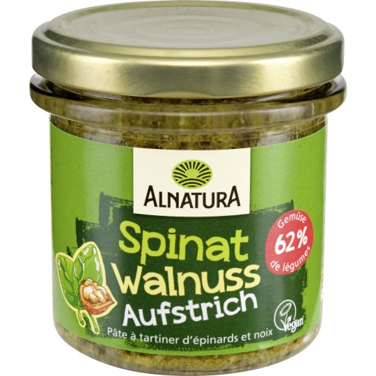 Alnatura Bio Brotaufstrich Spinat Walnuss 135G 3 Alnatura Bio Brotaufstrich Spinat Walnuss 135G