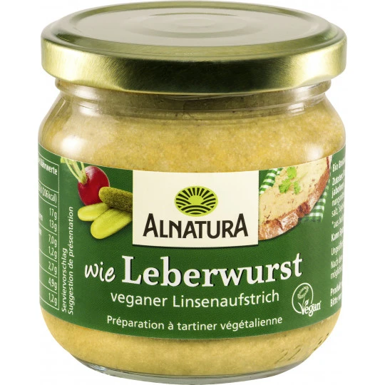 Alnatura Bio Linsenaufstrich Wie Leberwurst 165G 3 Alnatura Bio Linsenaufstrich Wie Leberwurst 165G