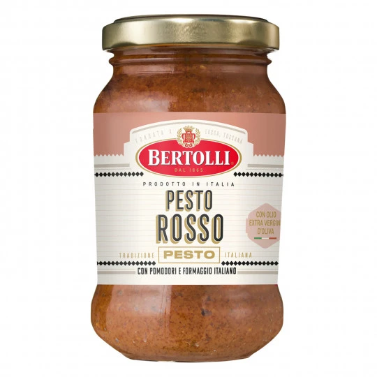 Bertolli Pesto Rosso 185G 3 Bertolli Pesto Rosso 185G