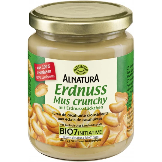 Alnatura Bio Erdnussmus Crunchy 250G 3 Alnatura Bio Erdnussmus Crunchy 250G