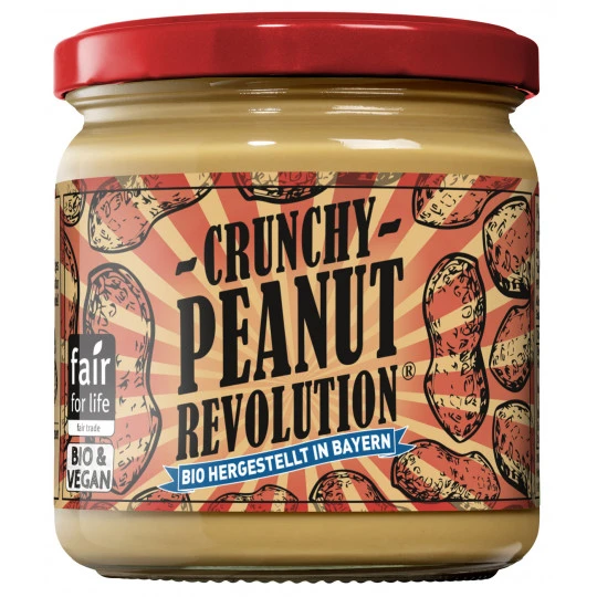 Peanut Revolution Crunchy Erdnuss-Creme Bio + Vegan 375G 3 Peanut Revolution Crunchy Erdnuss-Creme Bio + Vegan 375G