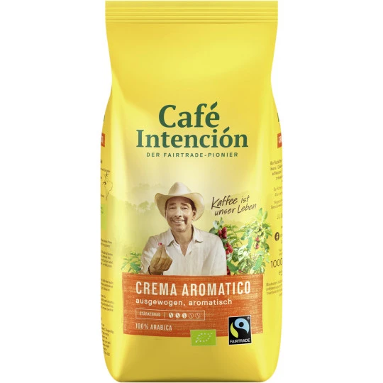 Darboven Café Intención Ecológico Café Crema Bio Fairtrade 1KG 3 Darboven Café Intención Ecológico Café Crema Bio Fairtrade 1KG