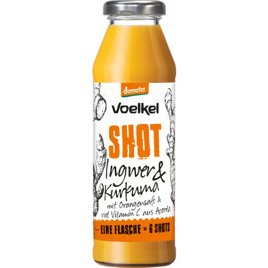 Demeter Voelkel Shot Ingwer & Kurkuma 280ML 3 Demeter Voelkel Shot Ingwer & Kurkuma 280ML