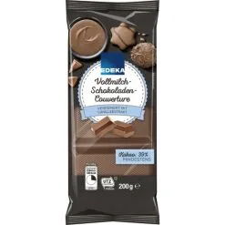 EDEKA Vollmilch Schokoladen Couverture 200G