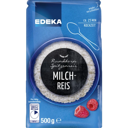 EDEKA Milch-Reis Lose 500G 3 EDEKA Milch-Reis Lose 500G