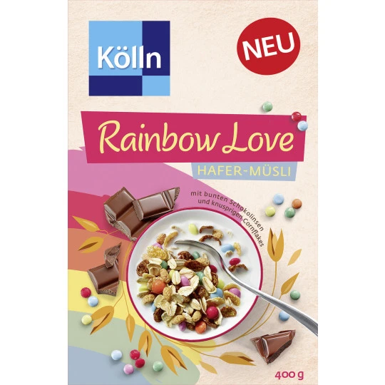 Kölln Rainbow Love Hafer-Müsli 400G 3 Kölln Rainbow Love Hafer-Müsli 400G