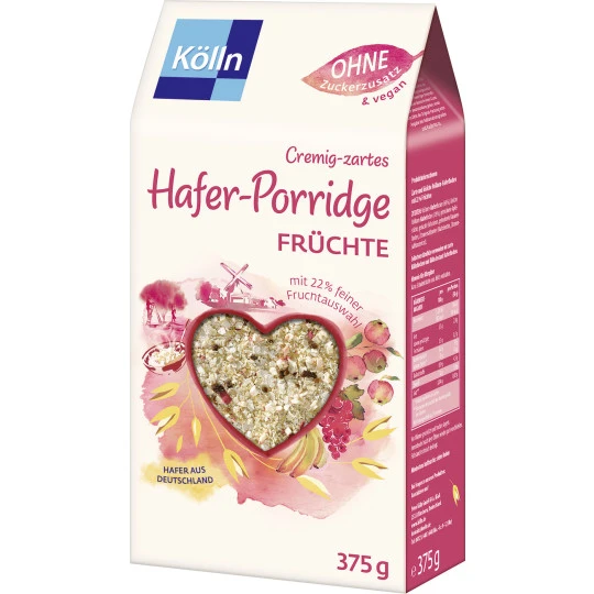 Kölln Cremig-zartes Hafer-Porridge Früchte 375G 3 Kölln Cremig-zartes Hafer-Porridge Früchte 375G