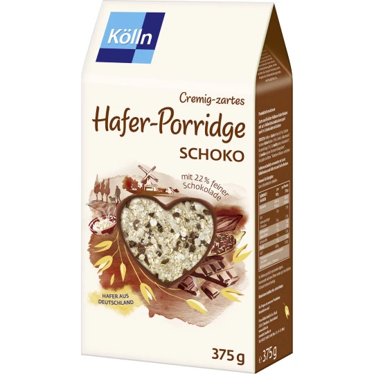 Kölln Cremig-zartes Hafer-Porridge Schoko 375G 3 Kölln Cremig-zartes Hafer-Porridge Schoko 375G