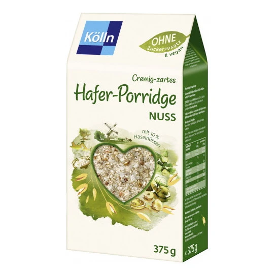 Kölln Cremig-zartes Hafer-Porridge Nuss 375G 3 Kölln Cremig-zartes Hafer-Porridge Nuss 375G