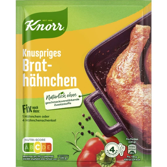 Knorr Fix Knuspriges Brathähnchen 29G 3 Knorr Fix Knuspriges Brathähnchen 29G