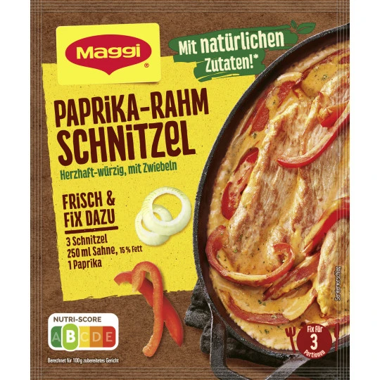 Maggi Paprika-Rahm Schnitzel 35G 3 Maggi Paprika-Rahm Schnitzel 35G