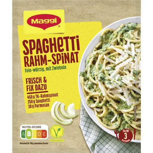 Maggi Spaghetti Rahm-Spinat 31G 3 Maggi Spaghetti Rahm-Spinat 31G