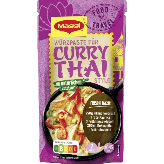 Maggi Food Travel Curry Thai Style 65G 3 Maggi Food Travel Curry Thai Style 65G