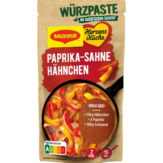Maggi Herzensküche Paprika Sahne Hähnchen 65G 3 Maggi Herzensküche Paprika Sahne Hähnchen 65G