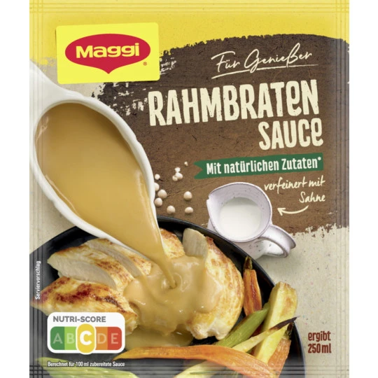 Maggi Für Genießer Rahmbraten Sauce Ergibt 250ML 3 Maggi Für Genießer Rahmbraten Sauce Ergibt 250ML