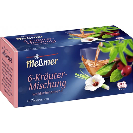 Meßmer Tee 6-Kräuter Mischung 25ST 50G 3 Meßmer Tee 6-Kräuter Mischung 25ST 50G
