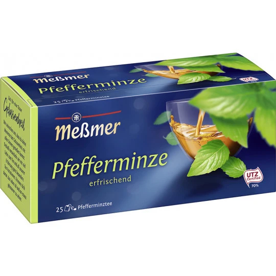 Meßmer Tee Pfefferminze Klein 25ST 56,25G 3 Meßmer Tee Pfefferminze Klein 25ST 56,25G