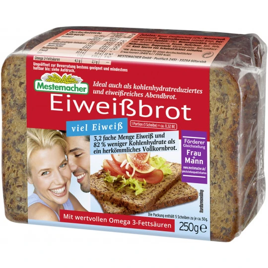 Mestemacher Eiweißbrot 250G 3 Mestemacher Eiweißbrot 250G