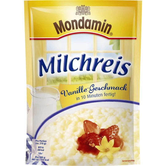 Mondamin Milchreis Vanille-Geschmack 117G 3 Mondamin Milchreis Vanille-Geschmack 117G