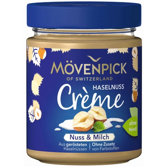 Mövenpick Haselnuss Creme Nuss & Milch 300G 3 Mövenpick Haselnuss Creme Nuss & Milch 300G