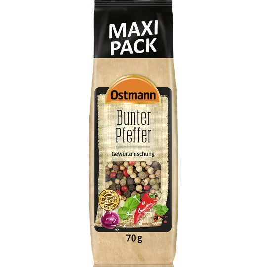 Ostmann Bunter Pfeffer Gewürzmischung 70G 3 Ostmann Bunter Pfeffer Gewürzmischung 70G