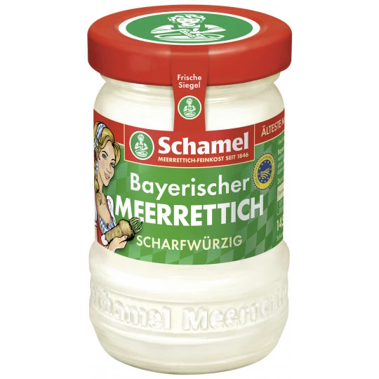 Schamel Bayerischer Meerrettich Scharfwürzig 145G 3 Schamel Bayerischer Meerrettich Scharfwürzig 145G