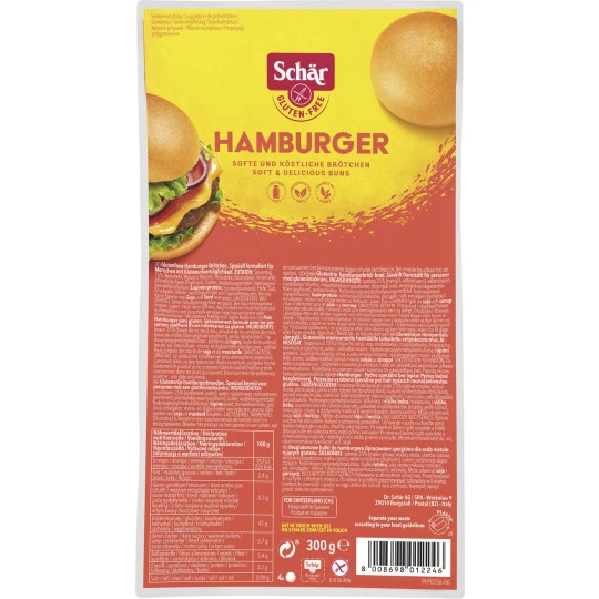 Schär Hamburger Brötchen 300G 3 Schär Hamburger Brötchen 300G