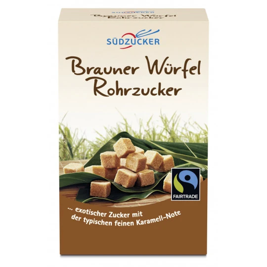 Südzucker Brauner Würfel-Rohrzucker Fairtrade 500G 3 Südzucker Brauner Würfel-Rohrzucker Fairtrade 500G