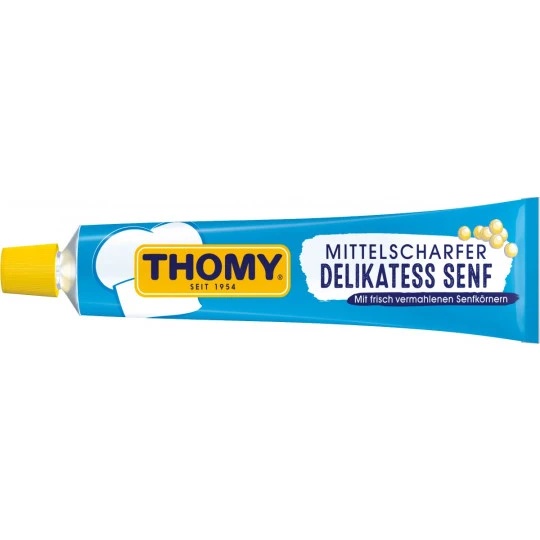 Thomy Delikatess Senf Mittelscharf 100ML 3 Thomy Delikatess Senf Mittelscharf 100ML