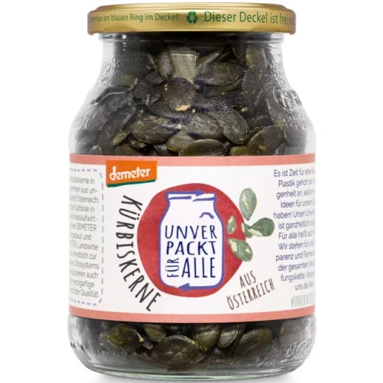 Unverpackt Bio Demeter Kürbiskerne 300G 3 Unverpackt Bio Demeter Kürbiskerne 300G