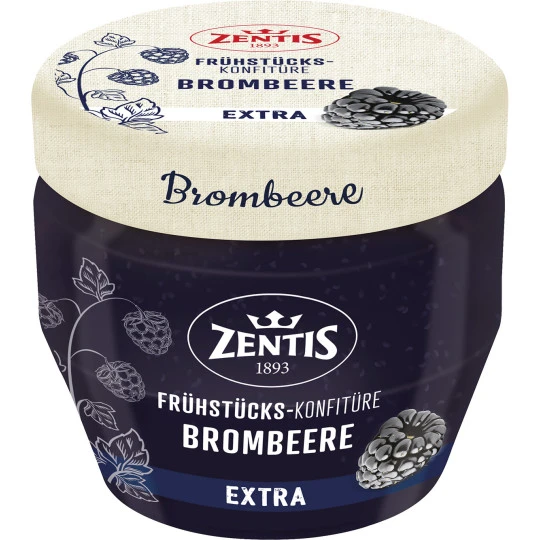 Zentis Frühstücks-Konfitüre Extra Brombeere 230G 3 Zentis Frühstücks-Konfitüre Extra Brombeere 230G